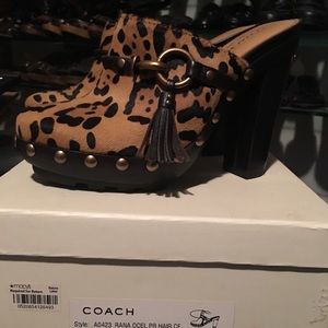 Coach clogs size 6